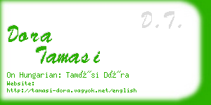 dora tamasi business card